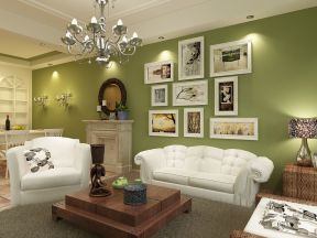 家装欧式田园客厅组合沙发装修效果图片