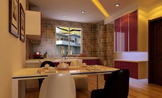 餐厅厨房一体化设计效果图片欣赏