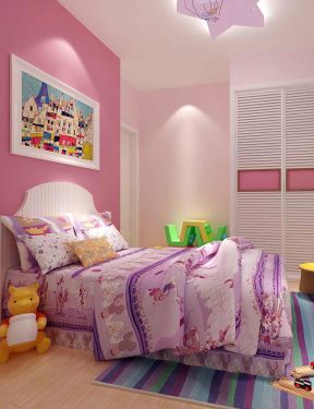 现代简约风格儿童房装修效果图 地毯装修效果图片