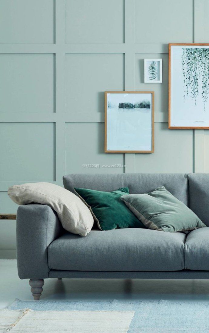 现代简约室内客厅小户型布艺沙发