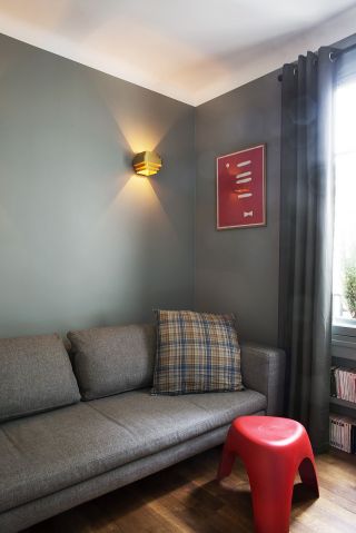 现代简约小客厅小户型布艺沙发效果图