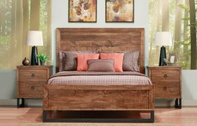 卧室松木家具1.5的床