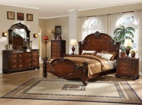 美式风格松木卧室家具 
