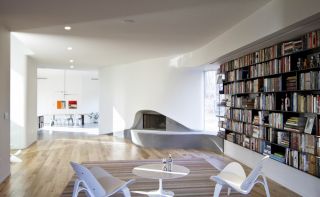 房屋现代简约风格书房设计图