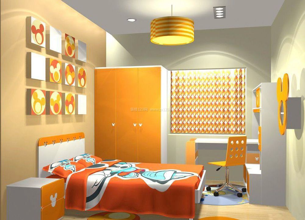 小户型儿童房间整体家具装修效果图片