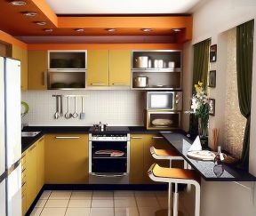 70平米两室一厅小厨房装饰 厨房颜色