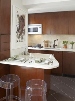70平米两室一厅小型厨房餐厅装饰设计图片