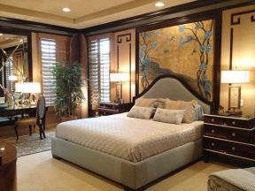 中式家居卧室装修图 新中式小户型装修效果图