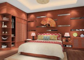 中式家居卧室装修图 中式衣帽间装修效果图