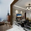 新中式小户型客厅阳台装修效果图大全2023图片