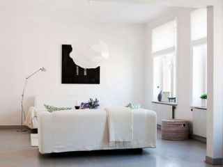 北欧小户型客厅沙发摆放装修效果图片