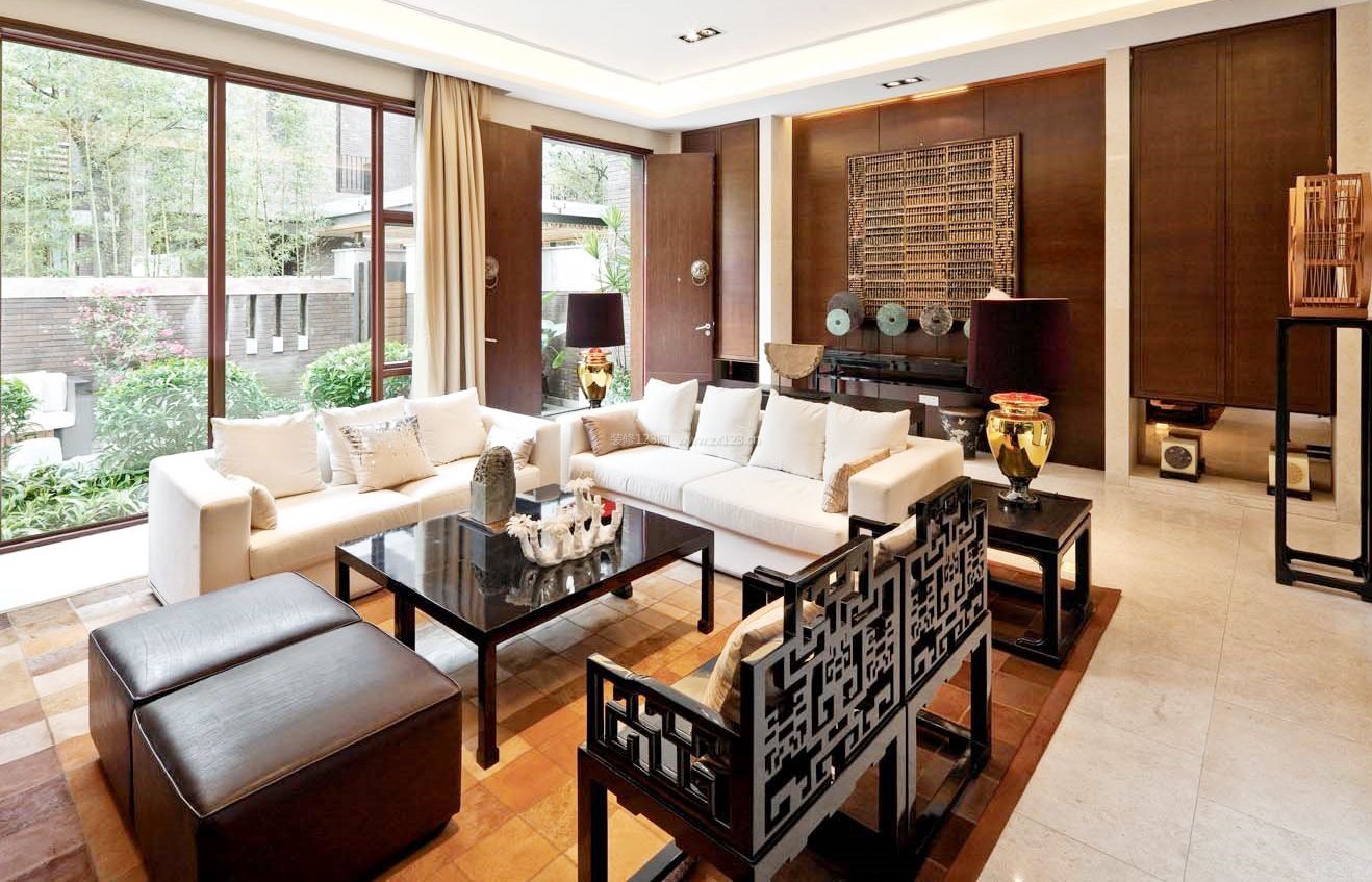 新中式现代客厅装饰效果