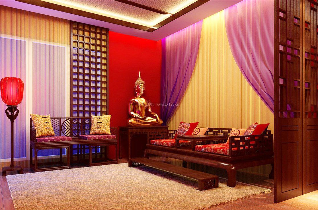 中式现代客厅沙发图片