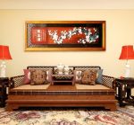 中式现代客厅背景墙装饰画