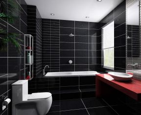 现代家居卫生间 台阶浴缸装修效果图片