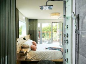 卧室阳台打通效果图 现代家居卧室效果图