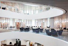 现代书馆建筑设计 现代风格大厅