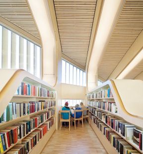 现代书馆建筑设计 小书架