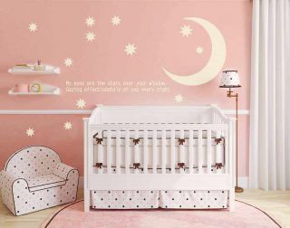 小户型婴儿房粉色墙面装修效果图片