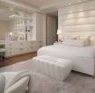 白色简约风格卧室家具床装修效果图片
