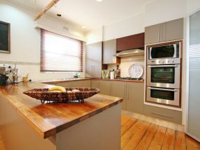 U型厨房 厨房橱柜颜色效果图