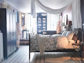 卧室家具床图片 现代混搭风格