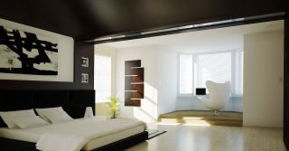 现代简约家装房间卧室布置图片