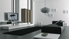 简约风格客厅设计 黑白现代风格