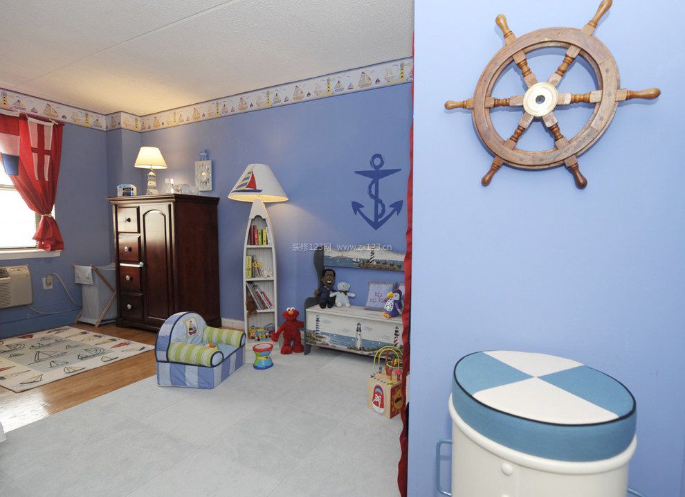 90平地中海风格儿童房装修效果图