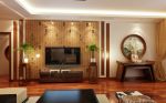 家庭客厅中式元素装饰品装修效果图