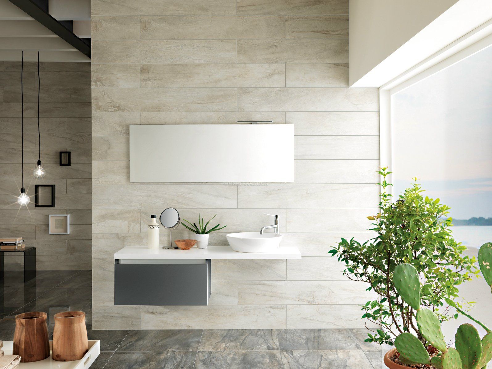 室内现代风格设计洗手池装修效果图片