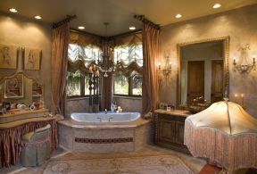 欧式复古风格浴室设计效果图