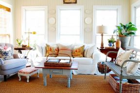 小户型客厅田园风格 小户型沙发图片
