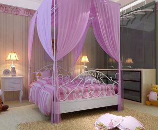 紫色90后女生卧室装修效果图