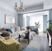 美式简欧风格客厅组合沙发装修效果图片