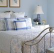 7平米小卧室蓝色墙面装修效果图片