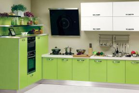 家居厨房装修效果图 橱柜门板颜色