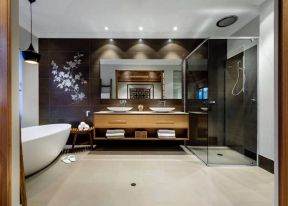 东南亚风格卫生间 整体淋浴房装修效果图片