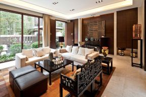 现代中式风格元素 中式家具实木沙发图片
