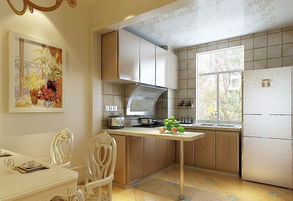 60平米小户型厨房餐厅装修设计图片