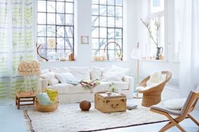 小户型客厅装饰设计 白色欧式家装