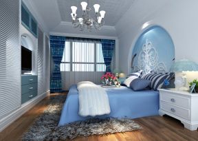 蓝白地中海 房屋卧室设计