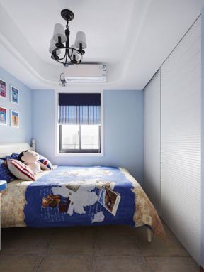 蓝白地中海 儿童房间装修实景图