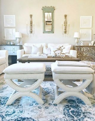 小户型客厅沙发凳装修装饰设计效果图片