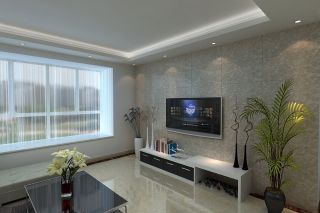家装客厅瓷砖电视背景墙效果图大全2023
