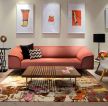 现代简约风格房屋客厅沙发颜色搭配