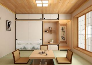 新中式装修风格小房间榻榻米装修图
