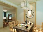 日式风格小户型餐厅背景墙装修效果图