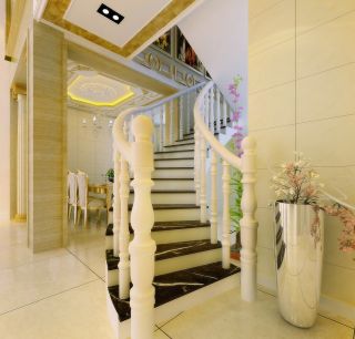别墅室内设计楼梯扶手装修效果图