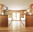 现代厨房木质吧台隔断装修效果图片